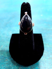 Stirling Silver Black Onyx Ring Size 7