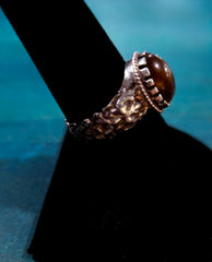 Stirling Silver Tigers Eye Ring Size 7