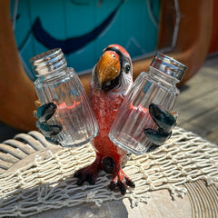 Red Parrot Salt & Pepper Shakers