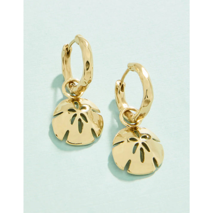 Sand Dollar Convertible Hoop Earrings