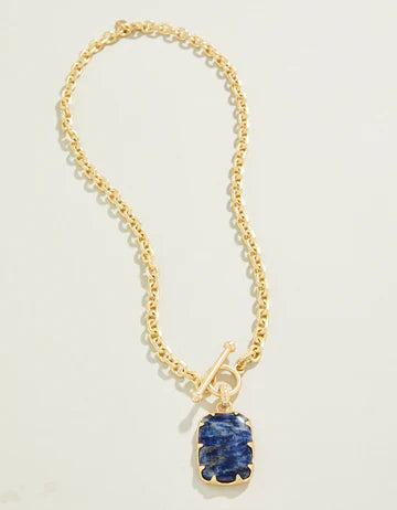 Coralie Toggle Necklace 18" Blue