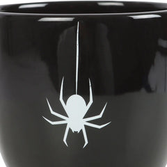 Gothic Halloween Black Spider Teacup