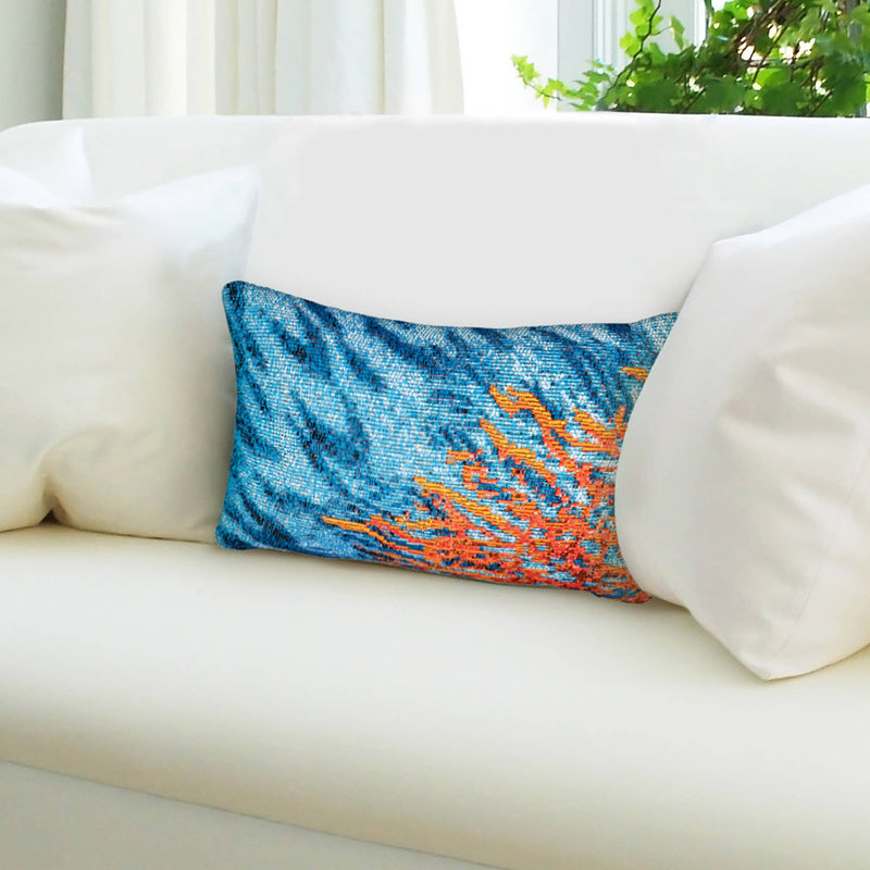 Marina Coral Indoor/Outdoor Pillow