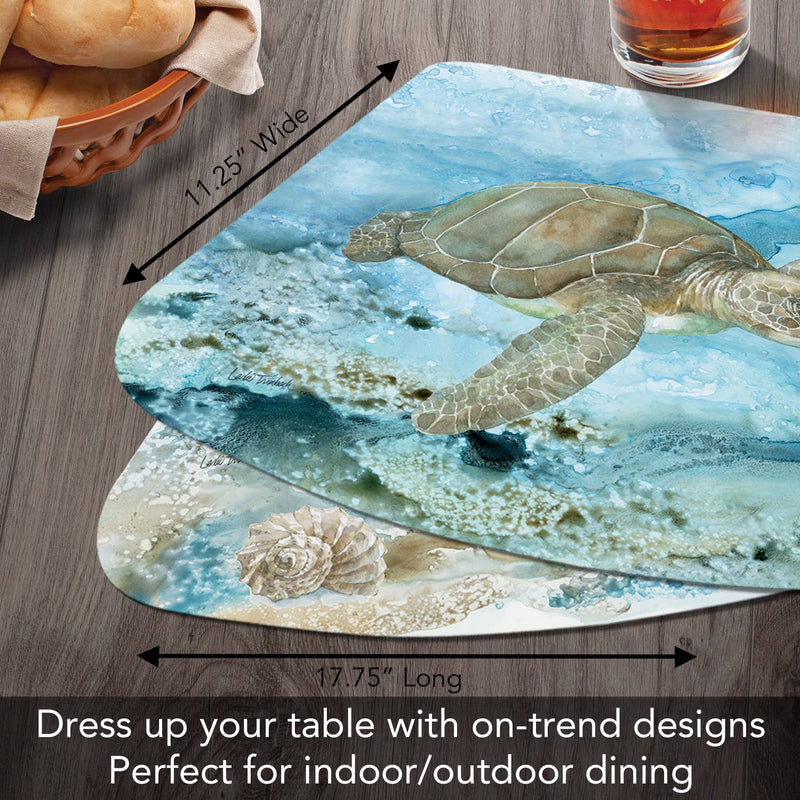 "Under The Sea"  Wedge Shaped Reversible Flexible Placemat