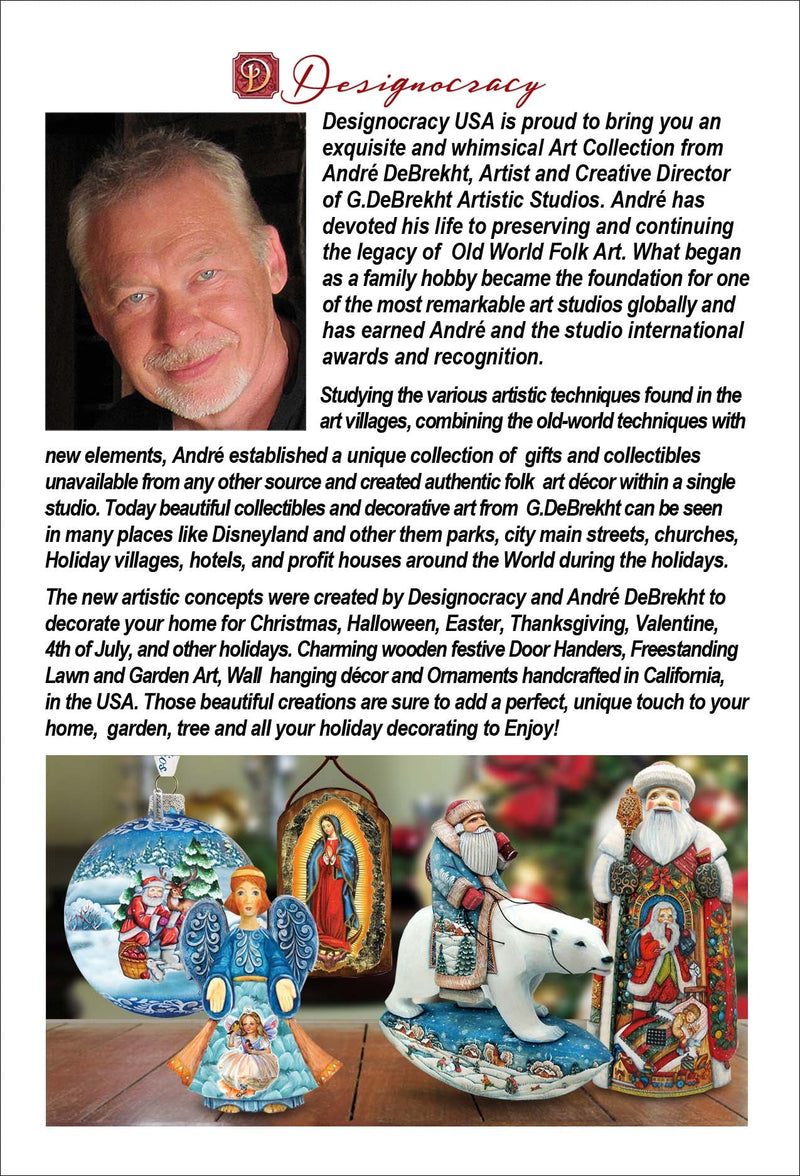 Holiday Coastal Décor - Surfer Santa on the Beach Keepsake Glass Ornaments by G. Debrekht - Christmas Décor