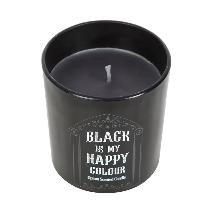 Gothic Black Is My Happy Colour Opium Candle