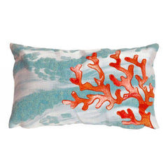 Visions Iii Coral Wave Indoor/Outdoor Pillow 12