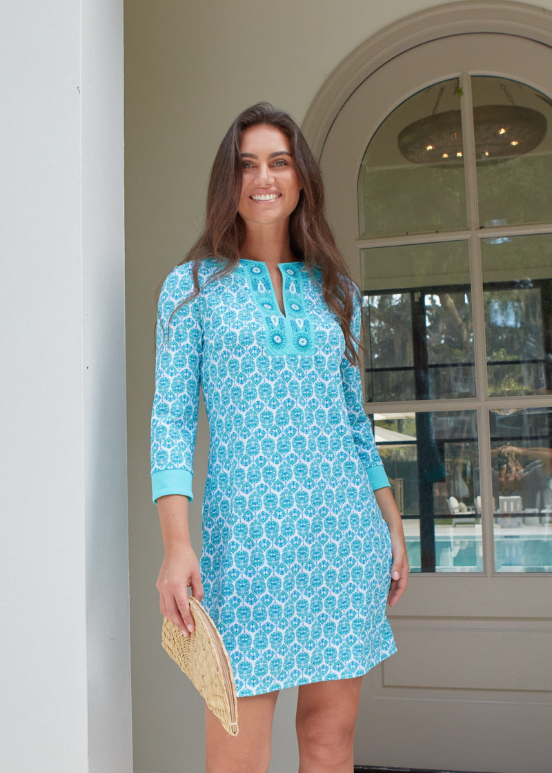 Rosemary Beach Embroidered Tunic Dress