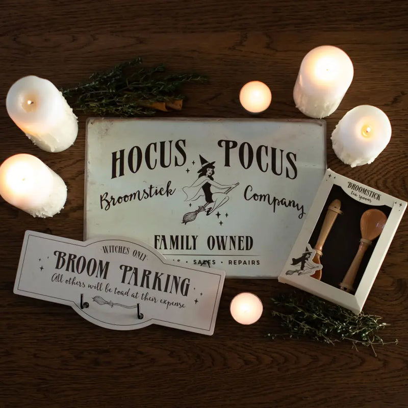 Broomstick Halloween Tea Spoon Set