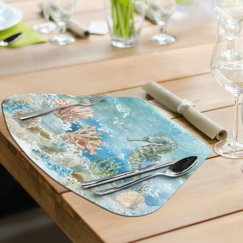 "Under The Sea"  Wedge Shaped Reversible Flexible Placemat