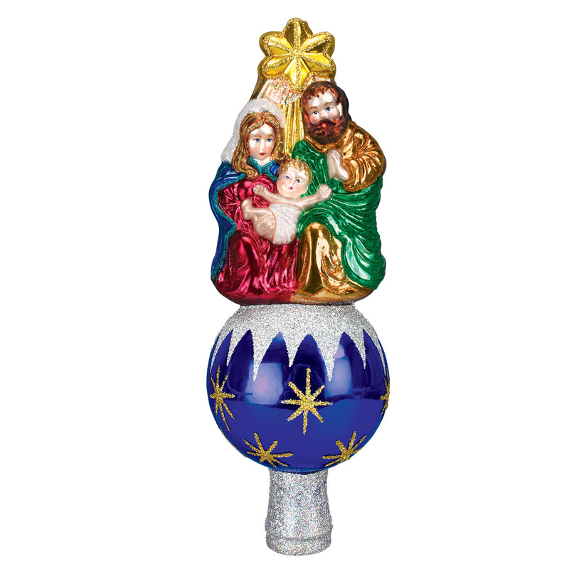 Nativity Glass Tree Top