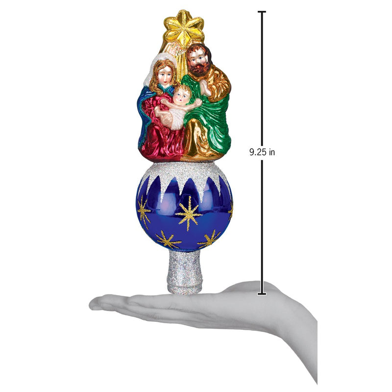 Nativity Glass Tree Top