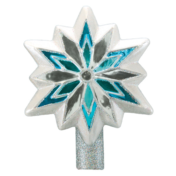 Snowflake Glass Tree Top
