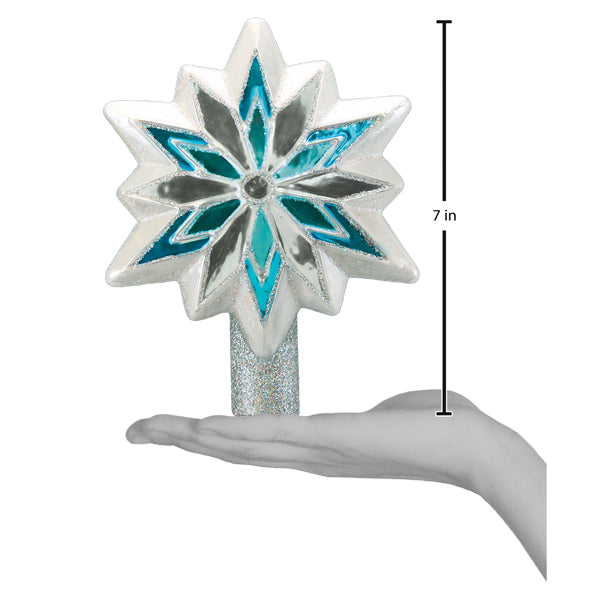 Snowflake Glass Tree Top