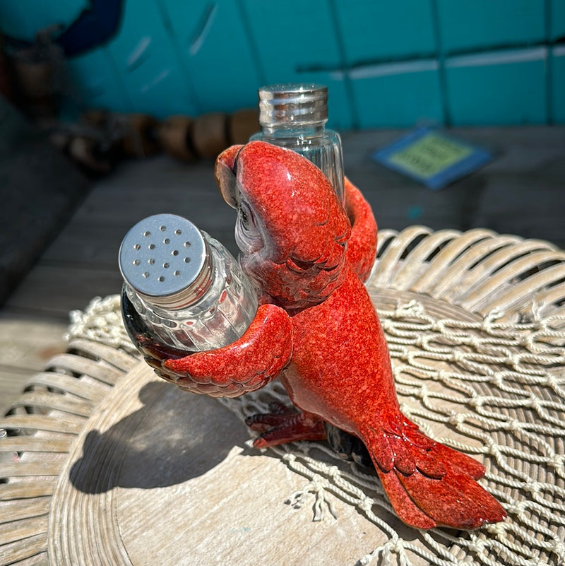 Red Parrot Salt & Pepper Shakers