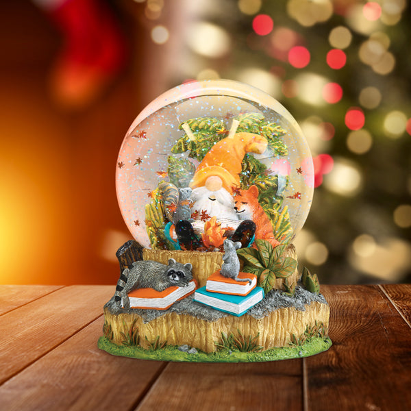 Autumn Forest Gnome Snow Globe
