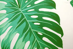Green Monstera Indoor/Outdoor Throw Pillow