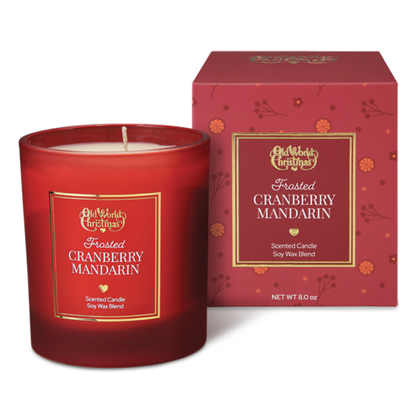 Frosted Cranberry Mandarin Candle – Winter Berry & Citrus Soy Blend