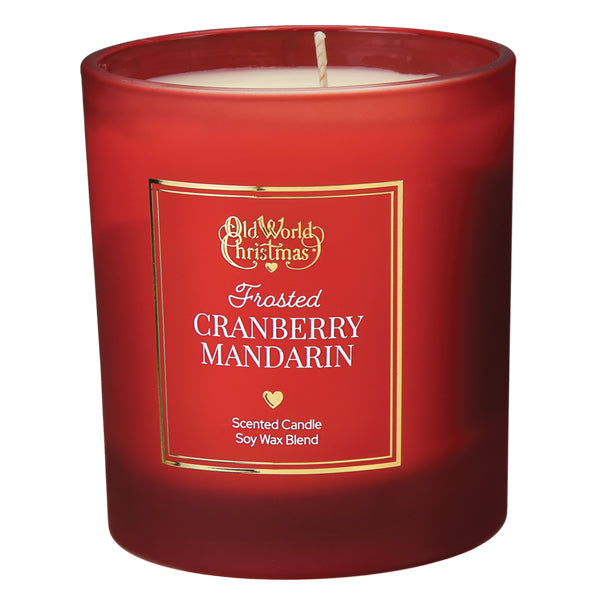 Frosted Cranberry Mandarin Candle – Winter Berry & Citrus Soy Blend