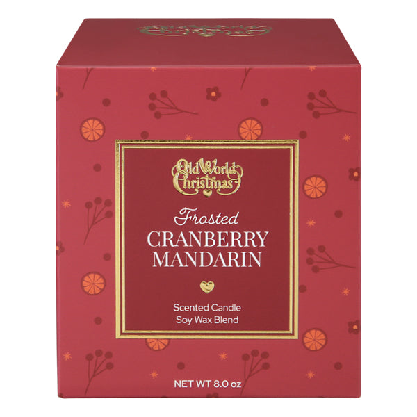 Frosted Cranberry Mandarin Candle – Winter Berry & Citrus Soy Blend