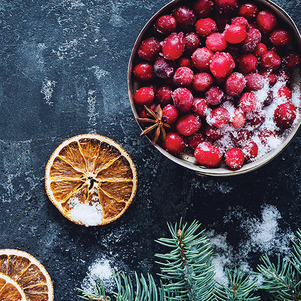 Frosted Cranberry Mandarin Candle – Winter Berry & Citrus Soy Blend