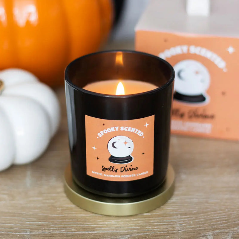 Spells Divine Mystic Mandarin Halloween Candle