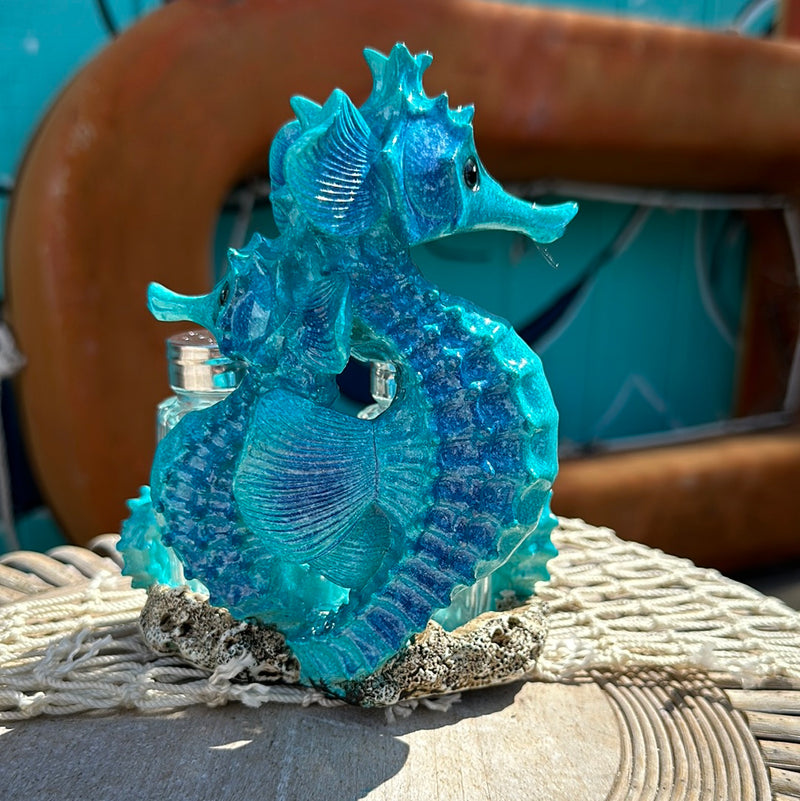 Blue Seahorse Salt & Pepper Shakers