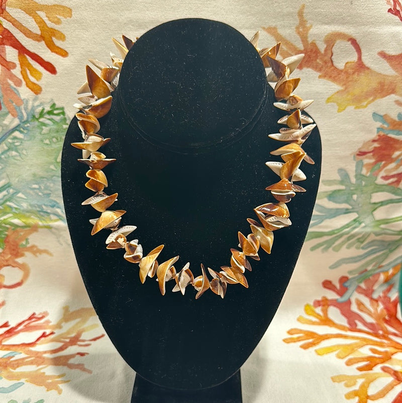 Vintage Carved Shell Necklace