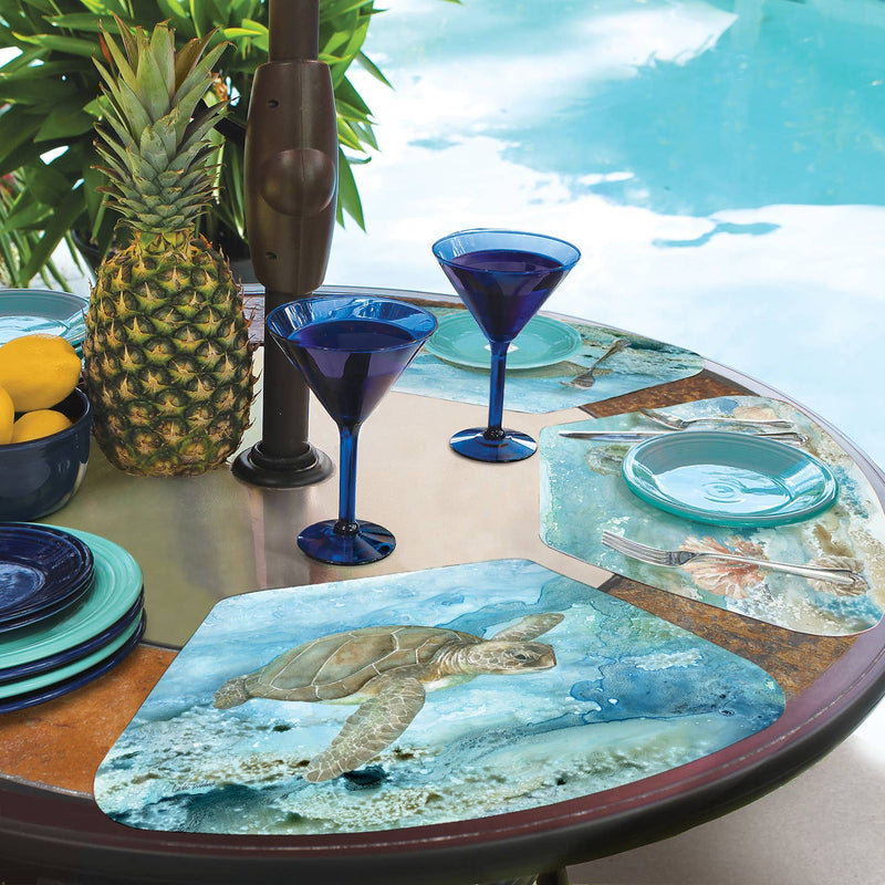 "Under The Sea"  Wedge Shaped Reversible Flexible Placemat