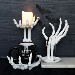 Gothic Halloween Skeleton Hand Jewelry Holder