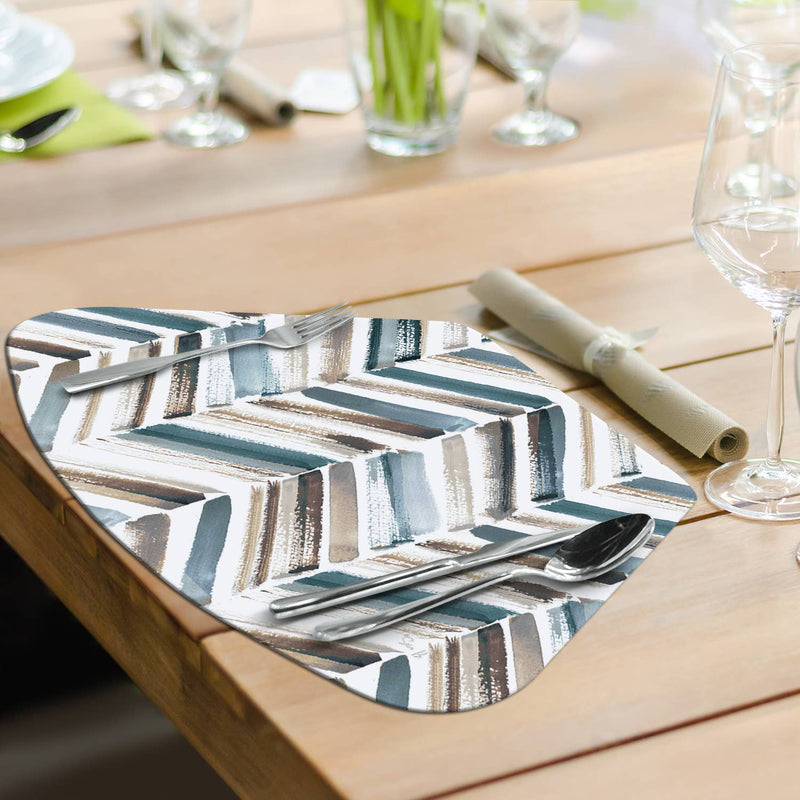 "Tidepool"  Wedge Shaped Reversible Flexible Placemat