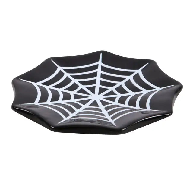 Gothic Spiderweb Halloween Trinket Dish