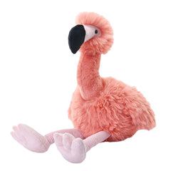 Snuggleluvs Flamingo Weighted Stuffed Animal 15-inch Pink Plush Toy with Long Neck