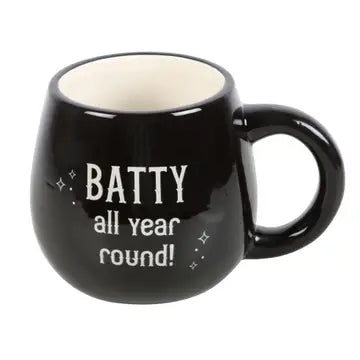 Gothic Halloween Batty All Year Round Rounded Peekaboo Mug