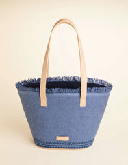 Small Tote Ogeechee Blue Palm