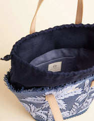 Small Tote Ogeechee Blue Palm