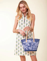 Small Tote Ogeechee Blue Palm