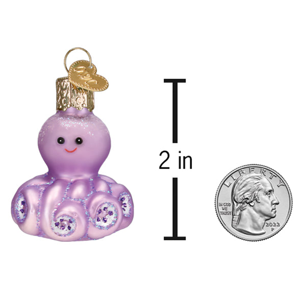 Mini Purple Octopus Ornament
