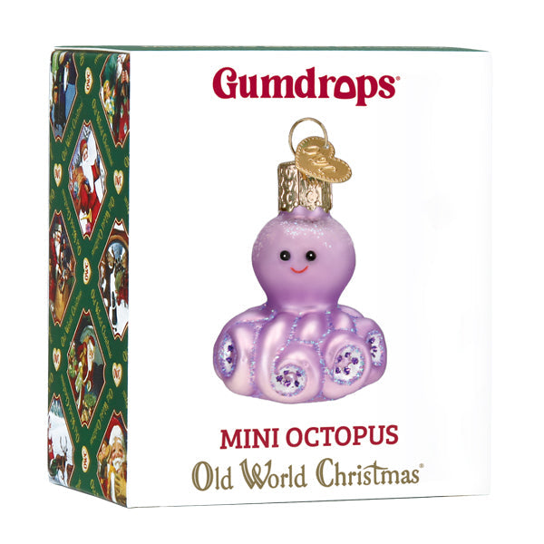 Mini Purple Octopus Ornament