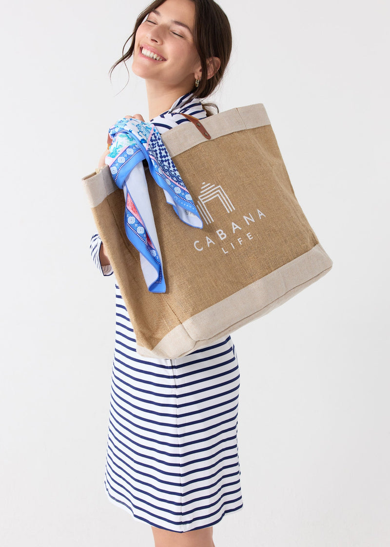 2025 Cabana Life Printed Patchwork Scarf