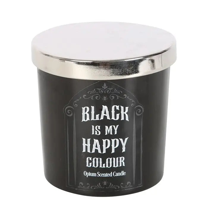 Gothic Black Is My Happy Colour Opium Candle