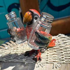 Red Parrot Salt & Pepper Shakers