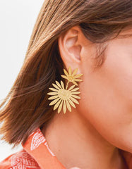 Palmetto Earrings Gold