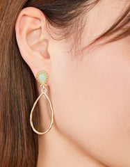 Nara Teardrop Earrings Seafoam