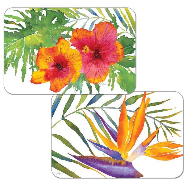 Tropical Paradise Reversible Rectangular Plastic Placemat