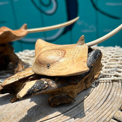 Small Stingray Wood Sculpture