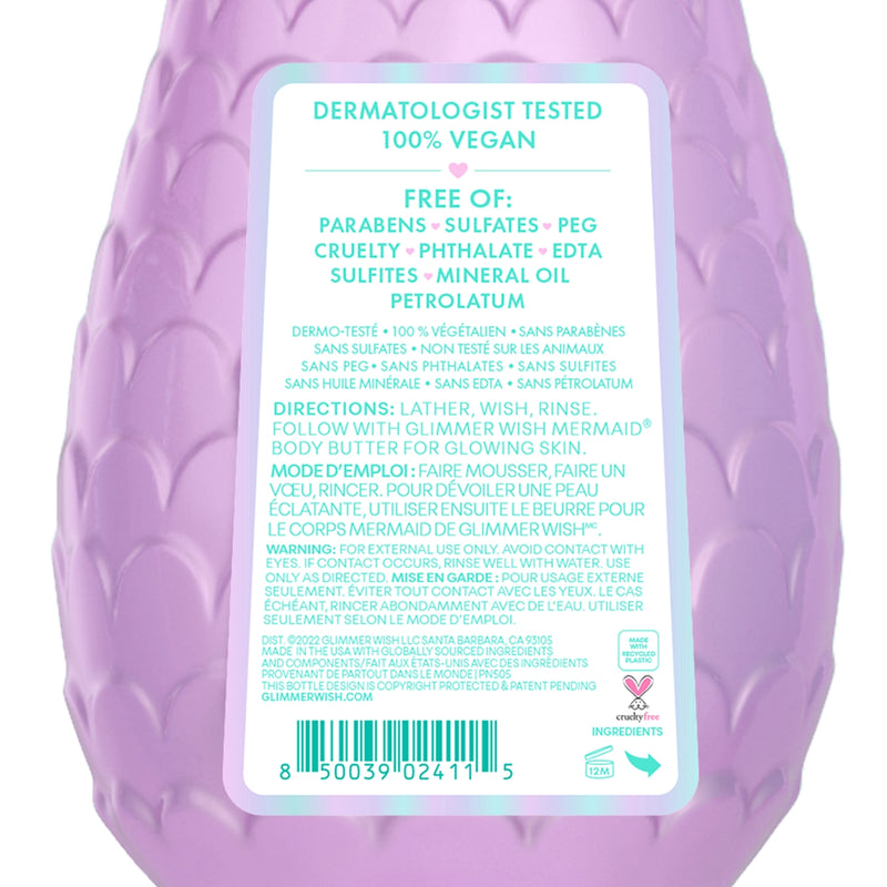 Rear view showing ingredients and directions
