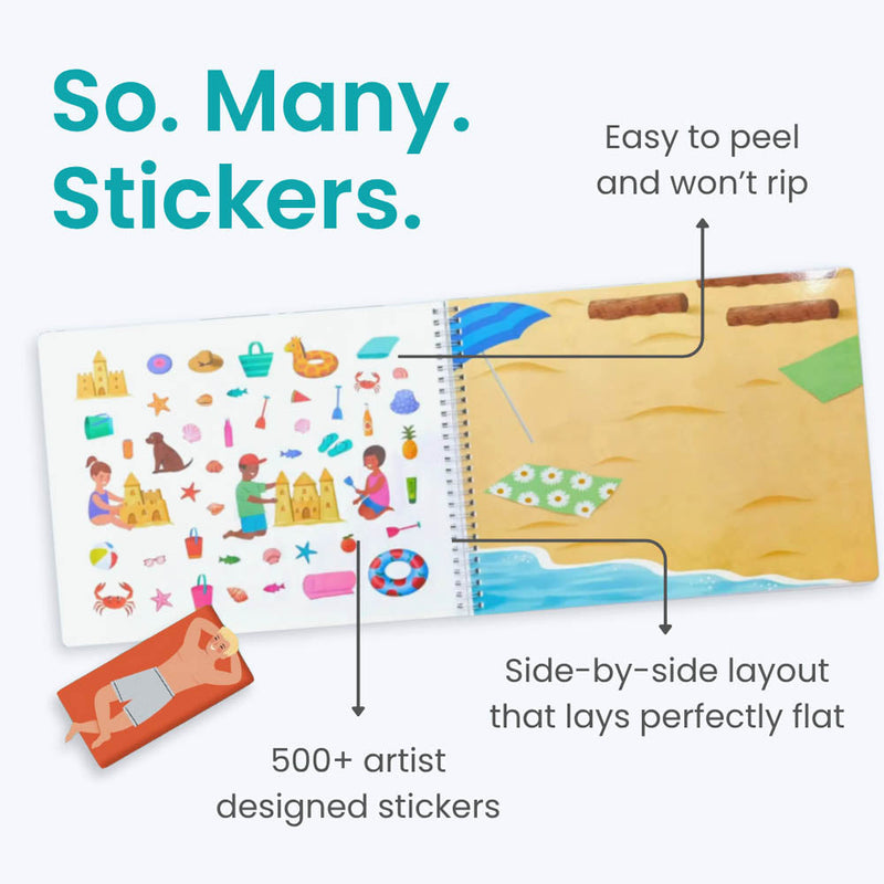 Beach Day Sticker Book