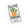 Seed Packet, Carrot - Custom Printed Minifig Scale Tile - Made Using LEGO® parts