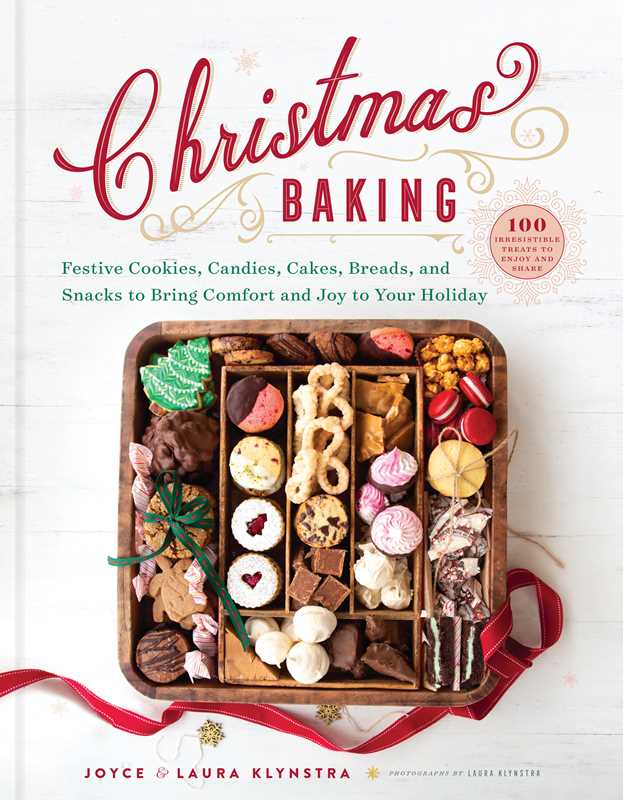 Book cover of 'Christmas Baking' with a tray of cookies and candies on a white background